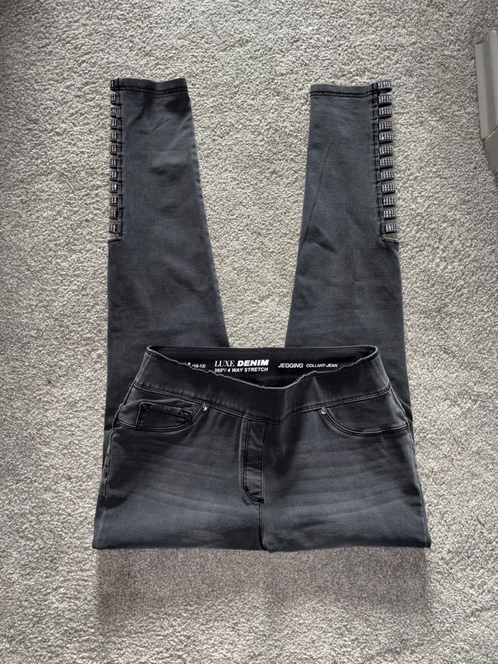 Never Worn Peter Nygard Denim Black Stretch Jeggings - Size Medium